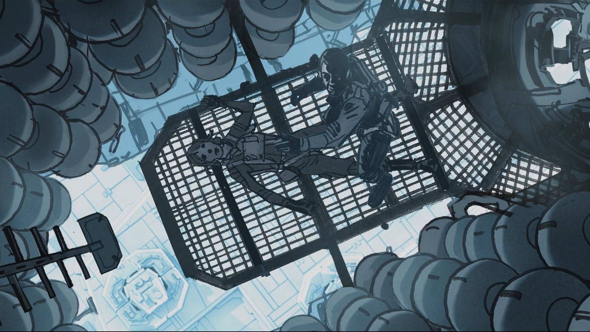 Backdrop for Lighting the Spark: Creating the Space Battle