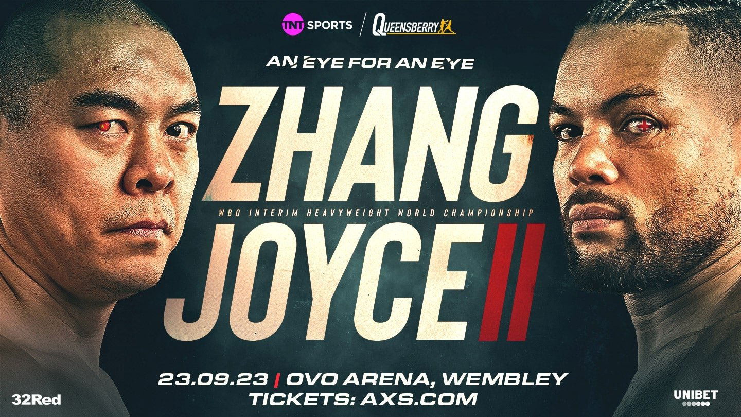Backdrop for Zhilei Zhang vs. Joe Joyce II
