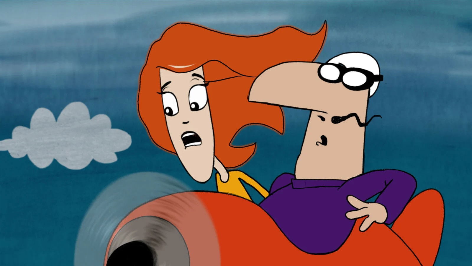 Backdrop for Kapteinen, piloten og sangerinnen