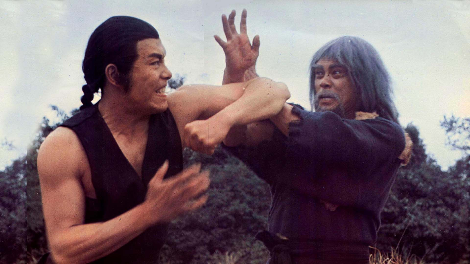 Backdrop for The Fatal Flying Guillotines