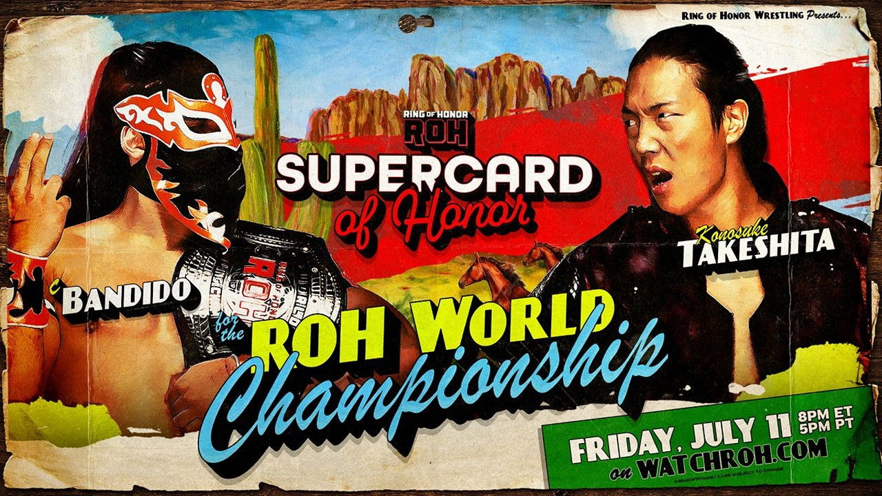 Backdrop for ROH Supercard of Honor 2025