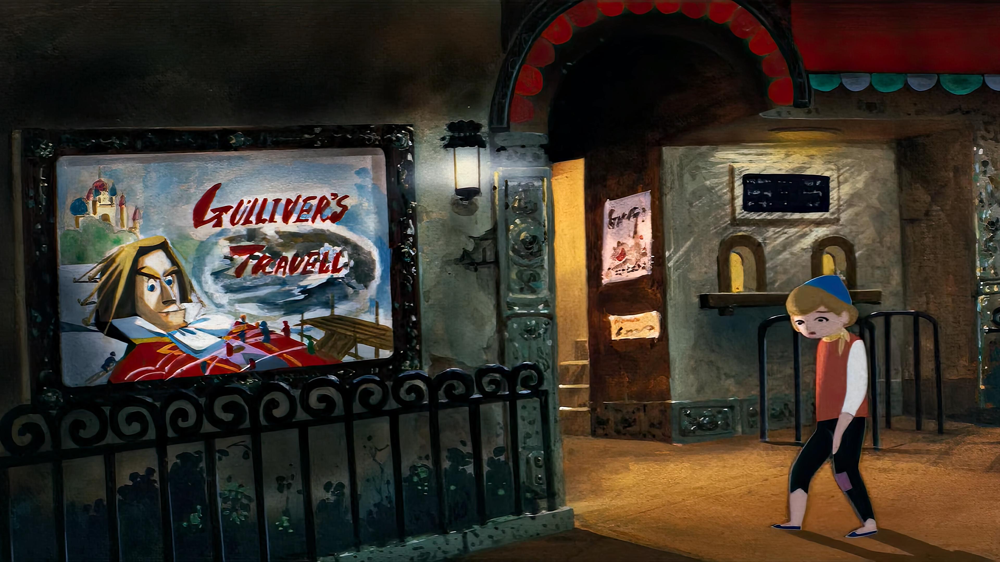 Backdrop for Gulliver's Travels Beyond the Moon