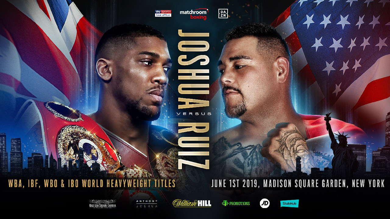 Backdrop for Anthony Joshua vs. Andy Ruiz Jr.