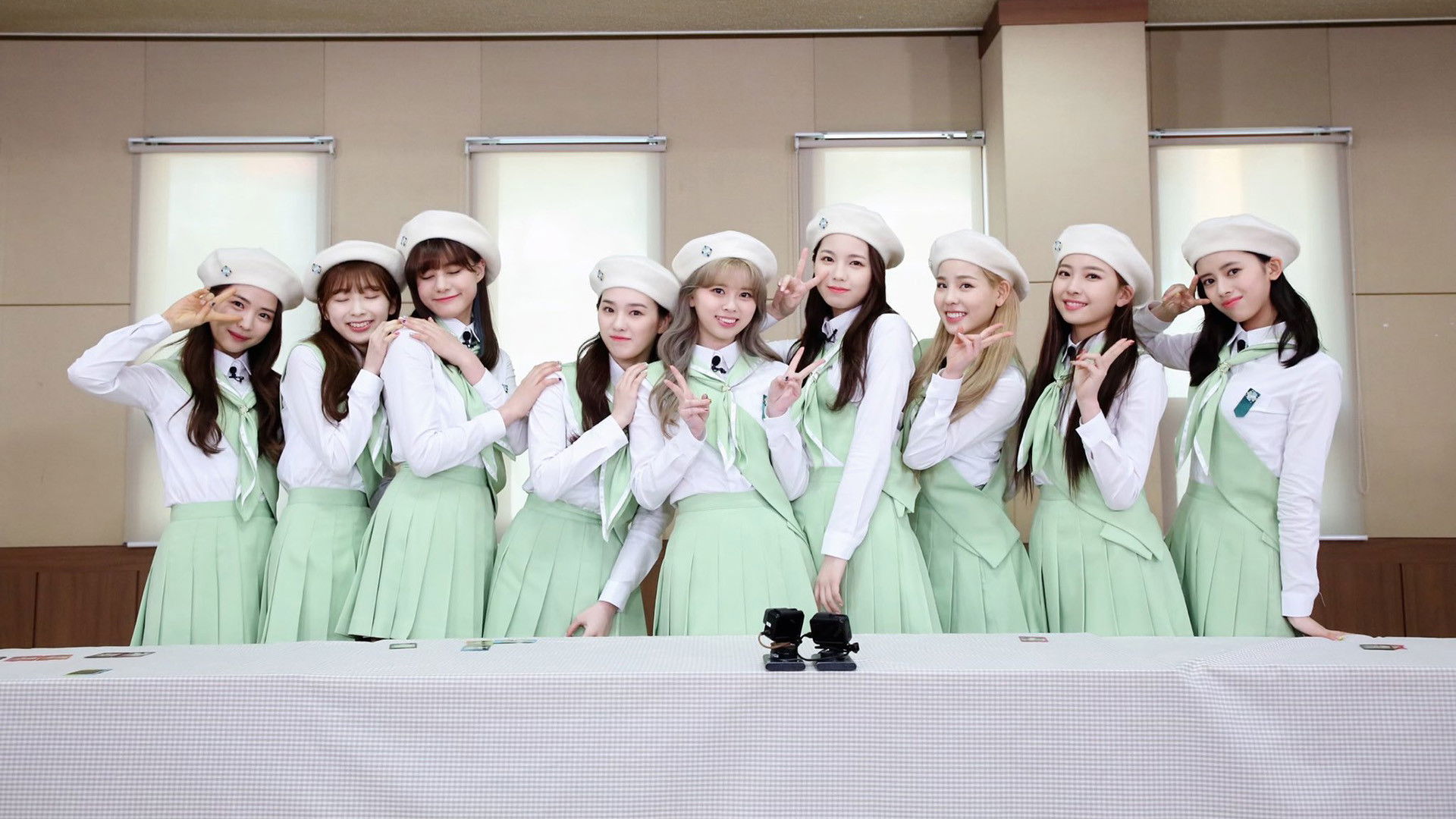 Backdrop for NiziU Scout