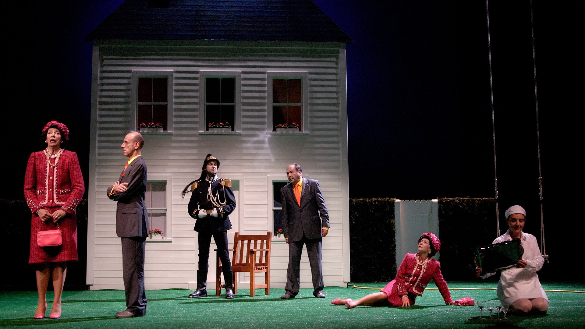 Backdrop for La Cantatrice chauve