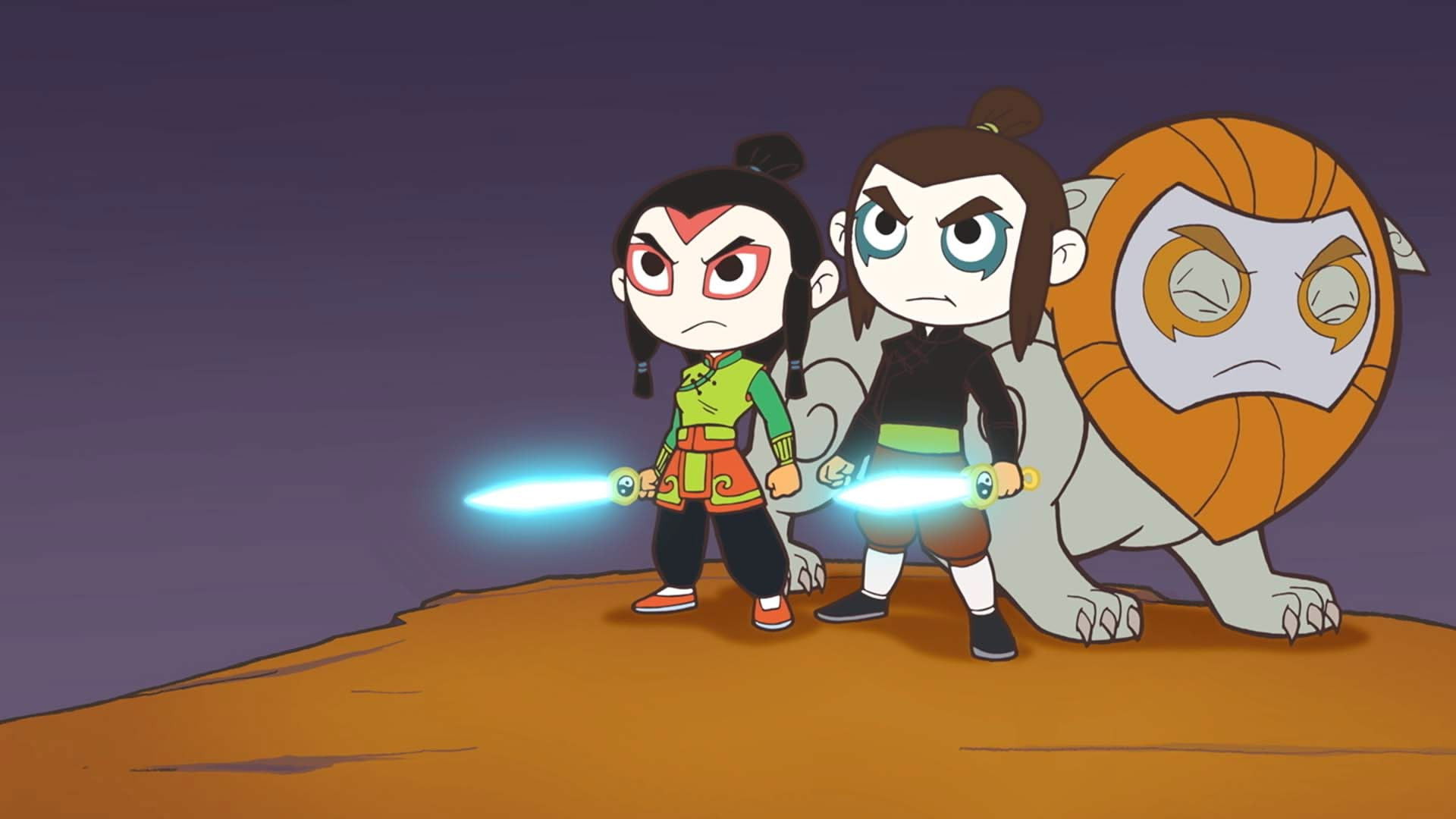 Backdrop for Guardians of the Power Masks