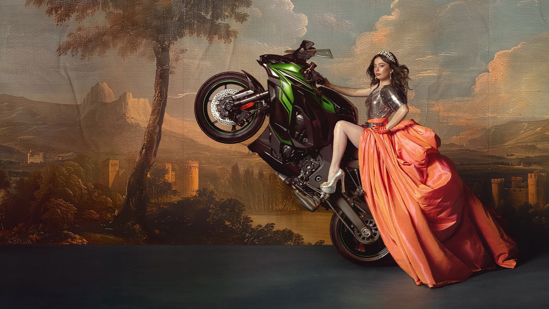 Backdrop for Her Majesty