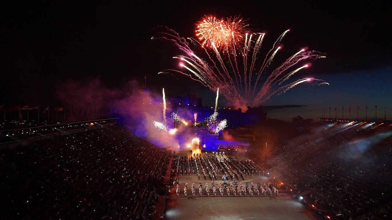 Backdrop for The Royal Edinburgh Military Tattoo