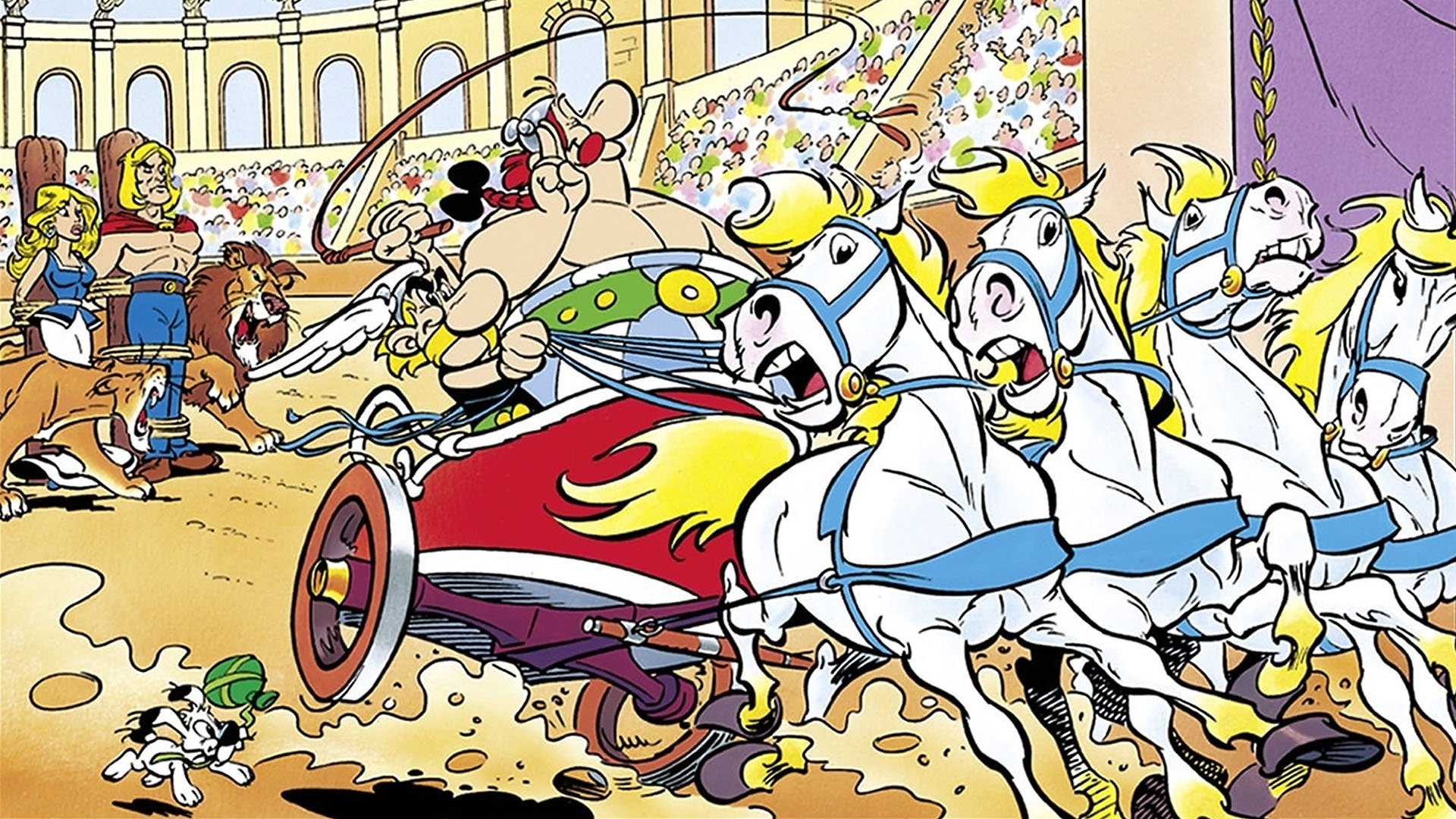 Backdrop for Asterix vs. Caesar