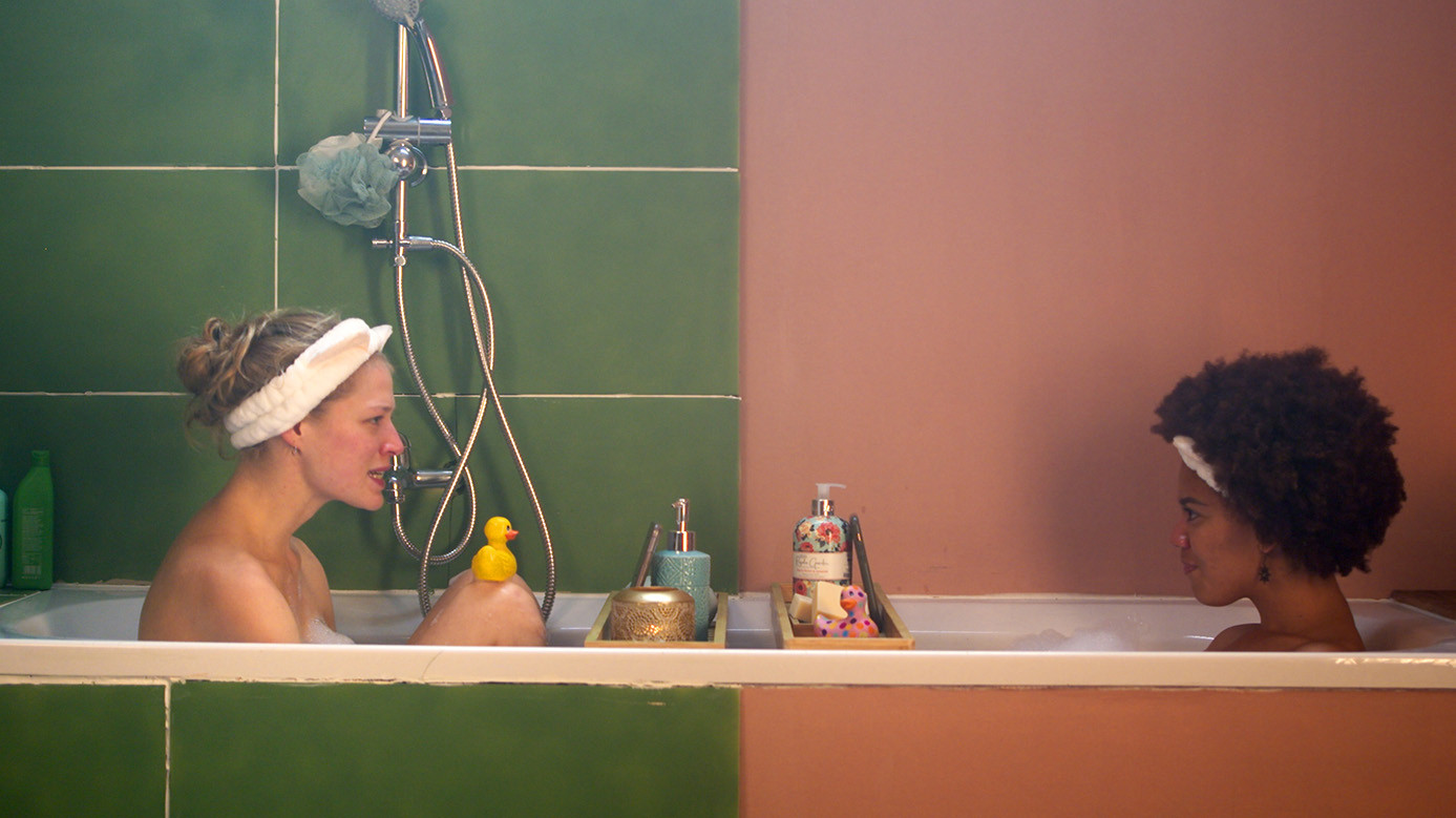 Backdrop for BROKE. ALONE. A kinky love story