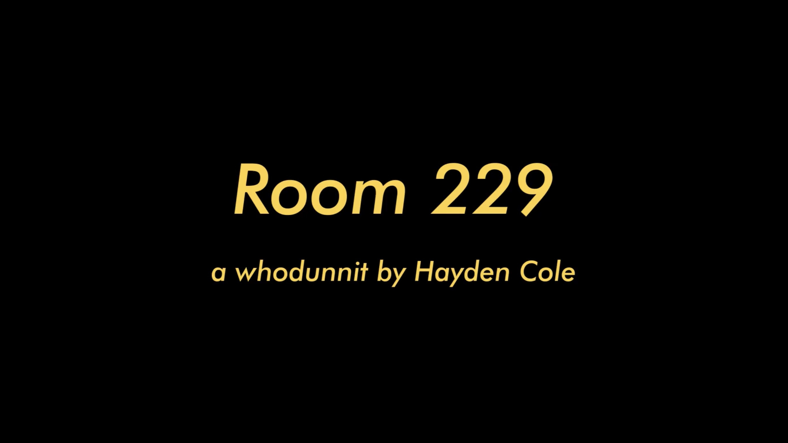 Backdrop for Room 229