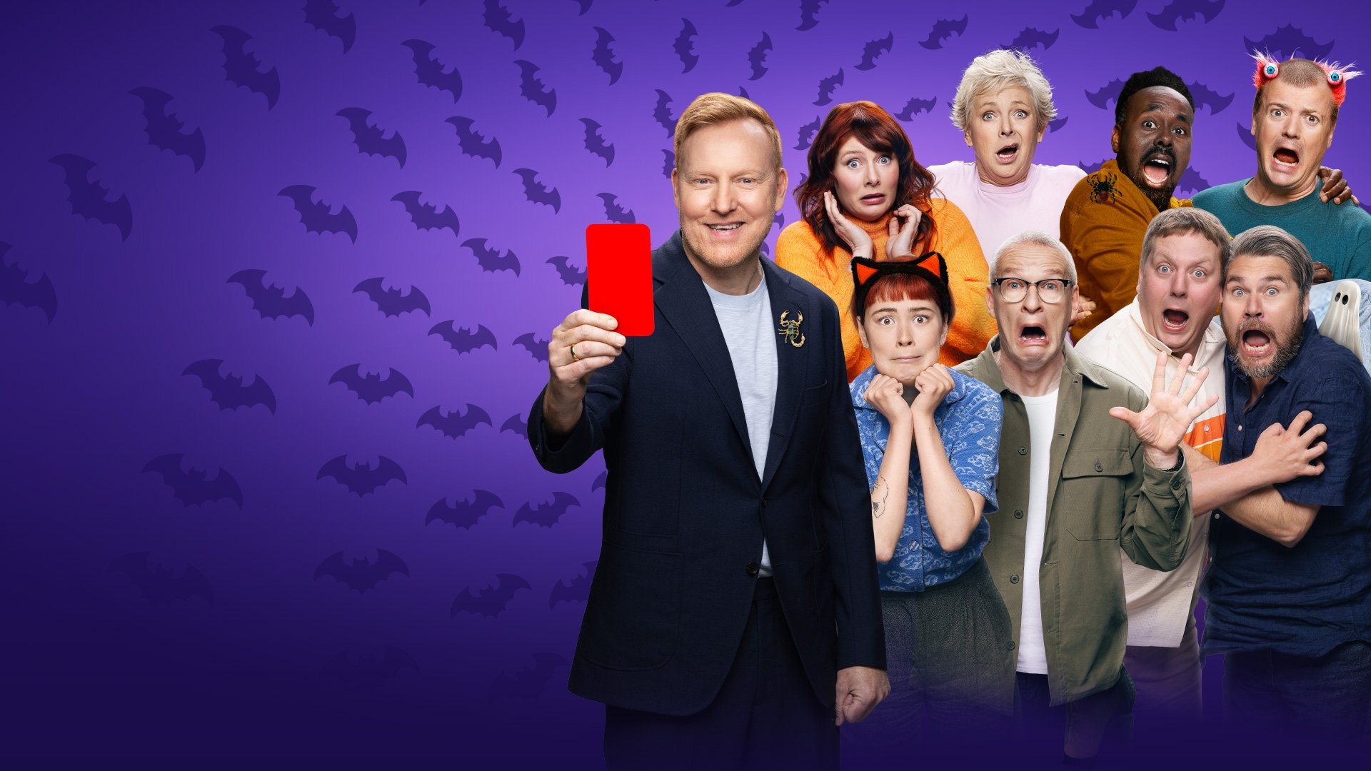 Backdrop for LOL: Last One Laughing - Denmark - Halloween Special