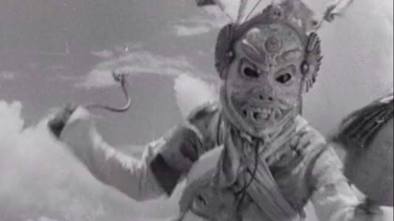 Backdrop for Devil Dancers of Sikkim