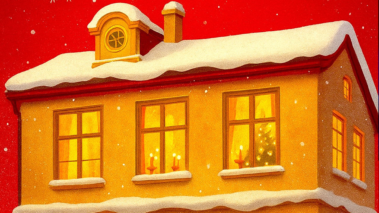 Backdrop for Nå er det jul igjen