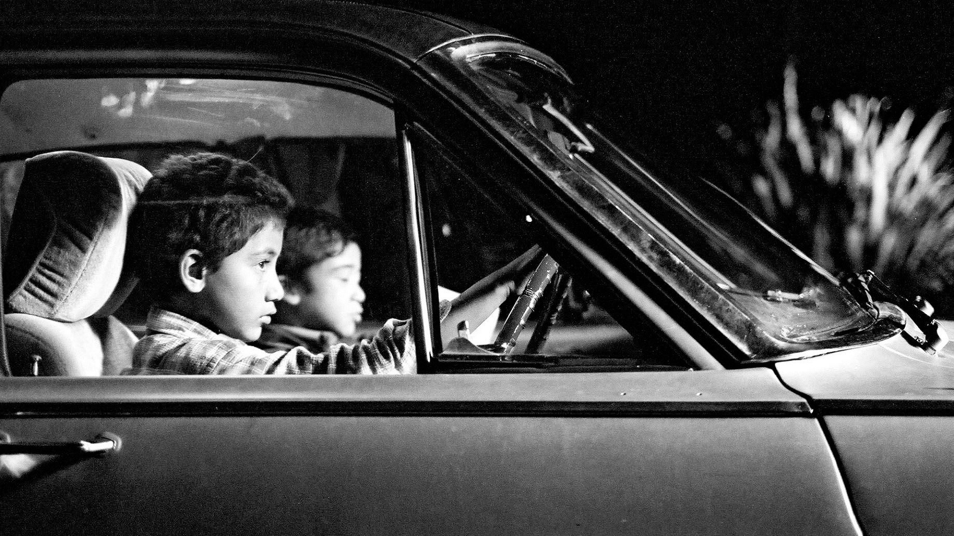 Backdrop for Two Cars, One Night