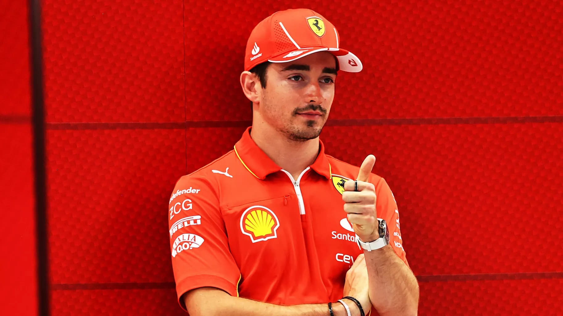 Backdrop for Prince Charles