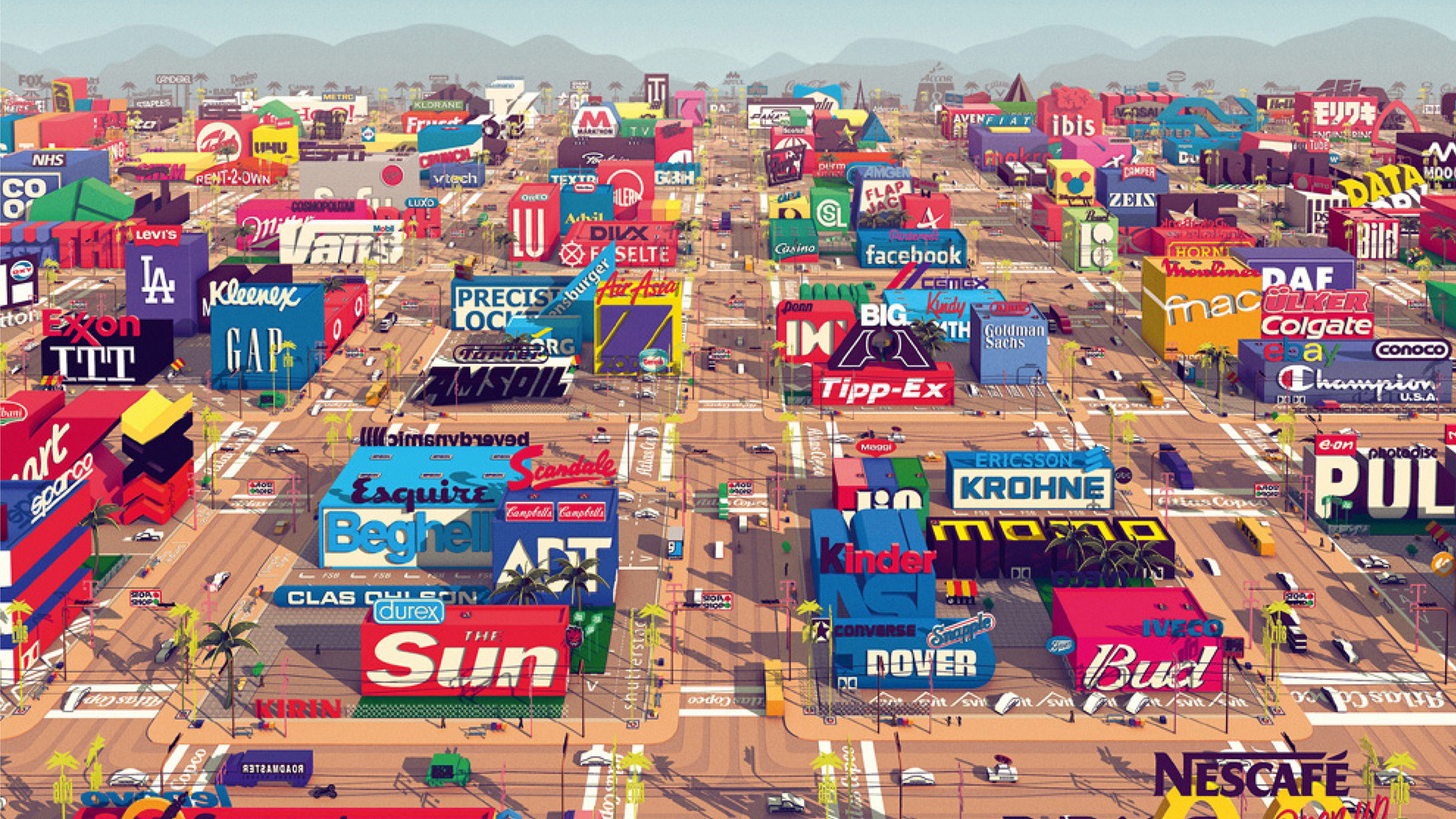 Backdrop for Logorama