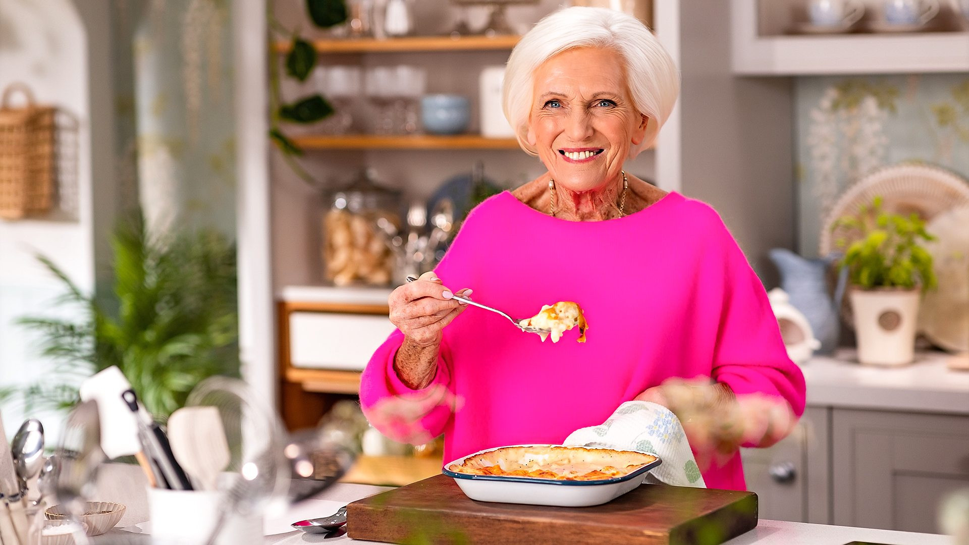 Backdrop for Mary at 90: A Lifetime of Cooking