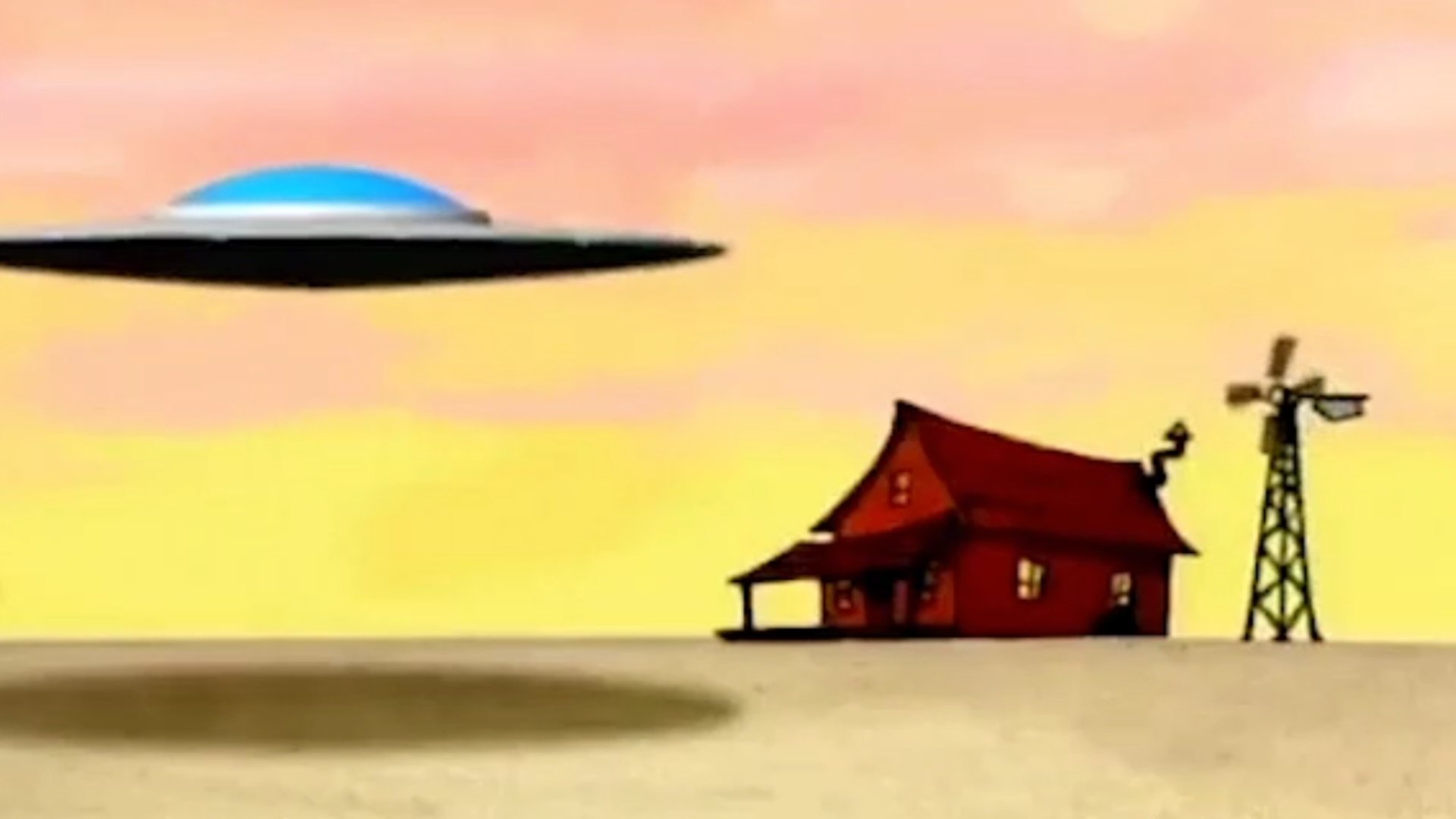 Backdrop for The Chicken from Outer Space