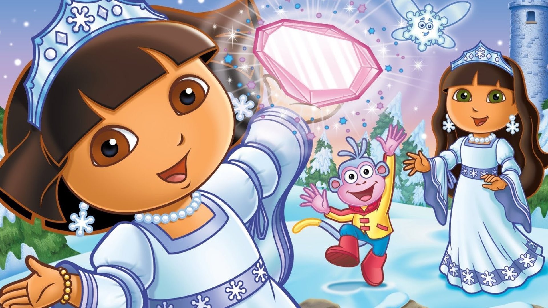 Backdrop for Dora Saves the Snow Princess