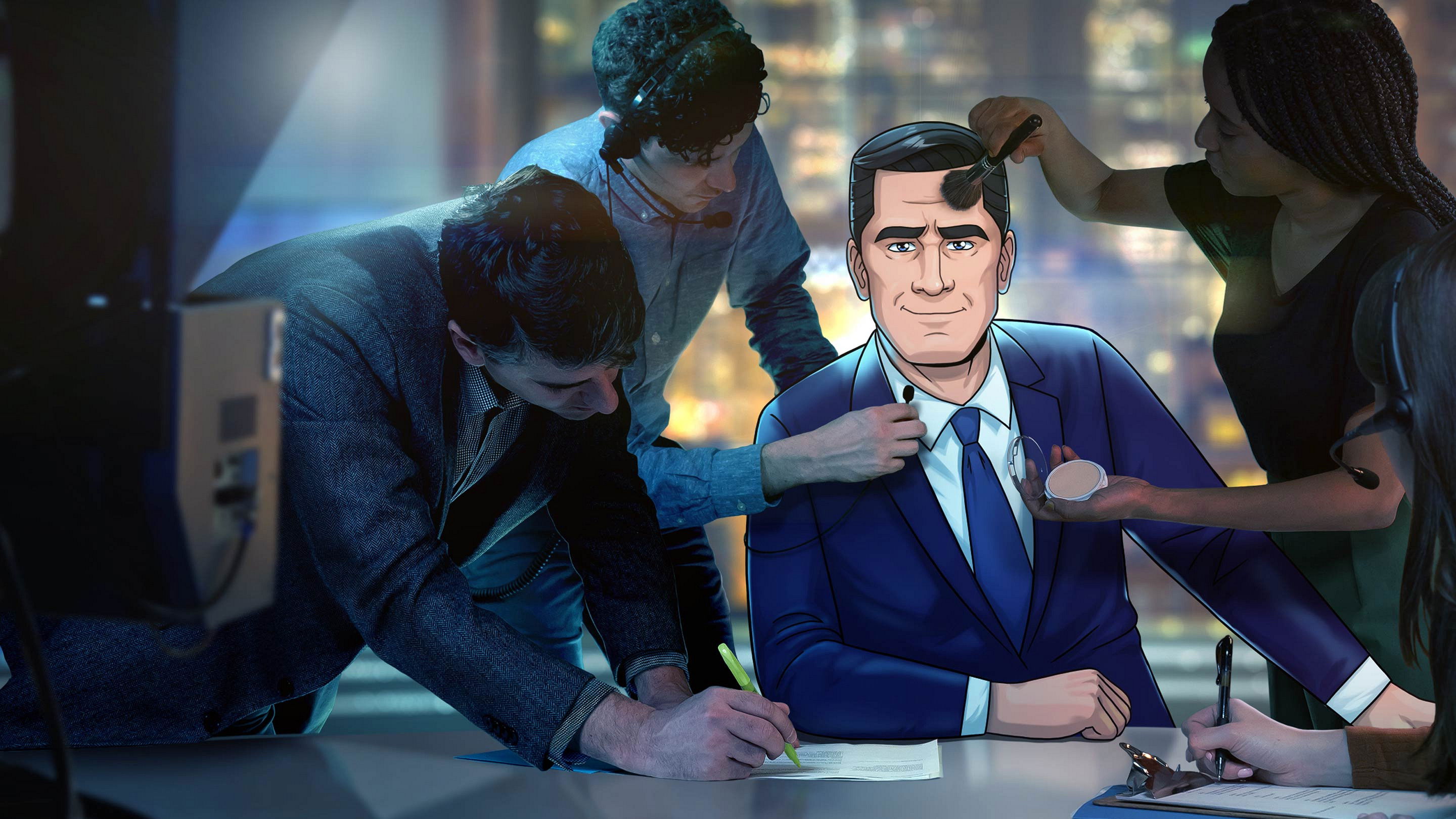 Backdrop for Tooning Out the News