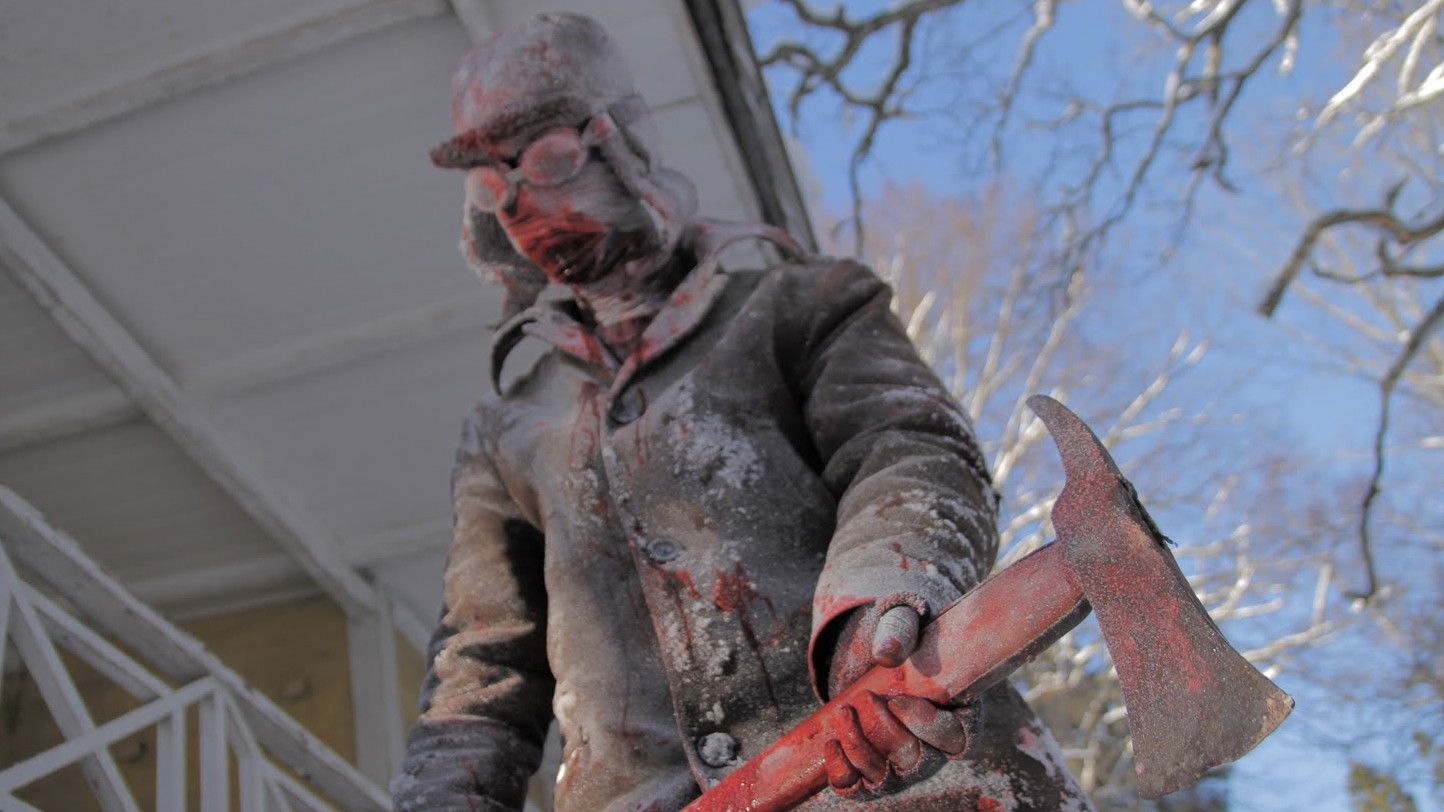 Backdrop for Blood Runs Cold