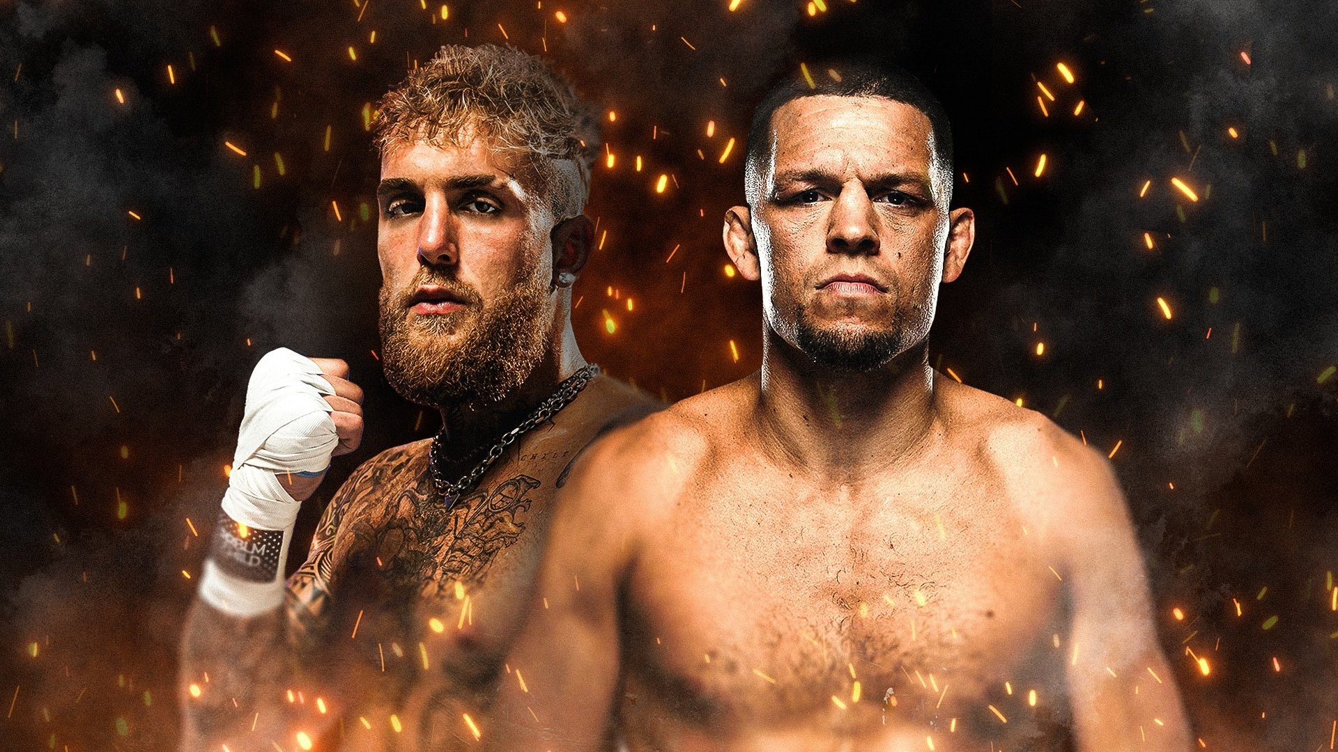 Backdrop for Jake Paul vs. Nate Diaz