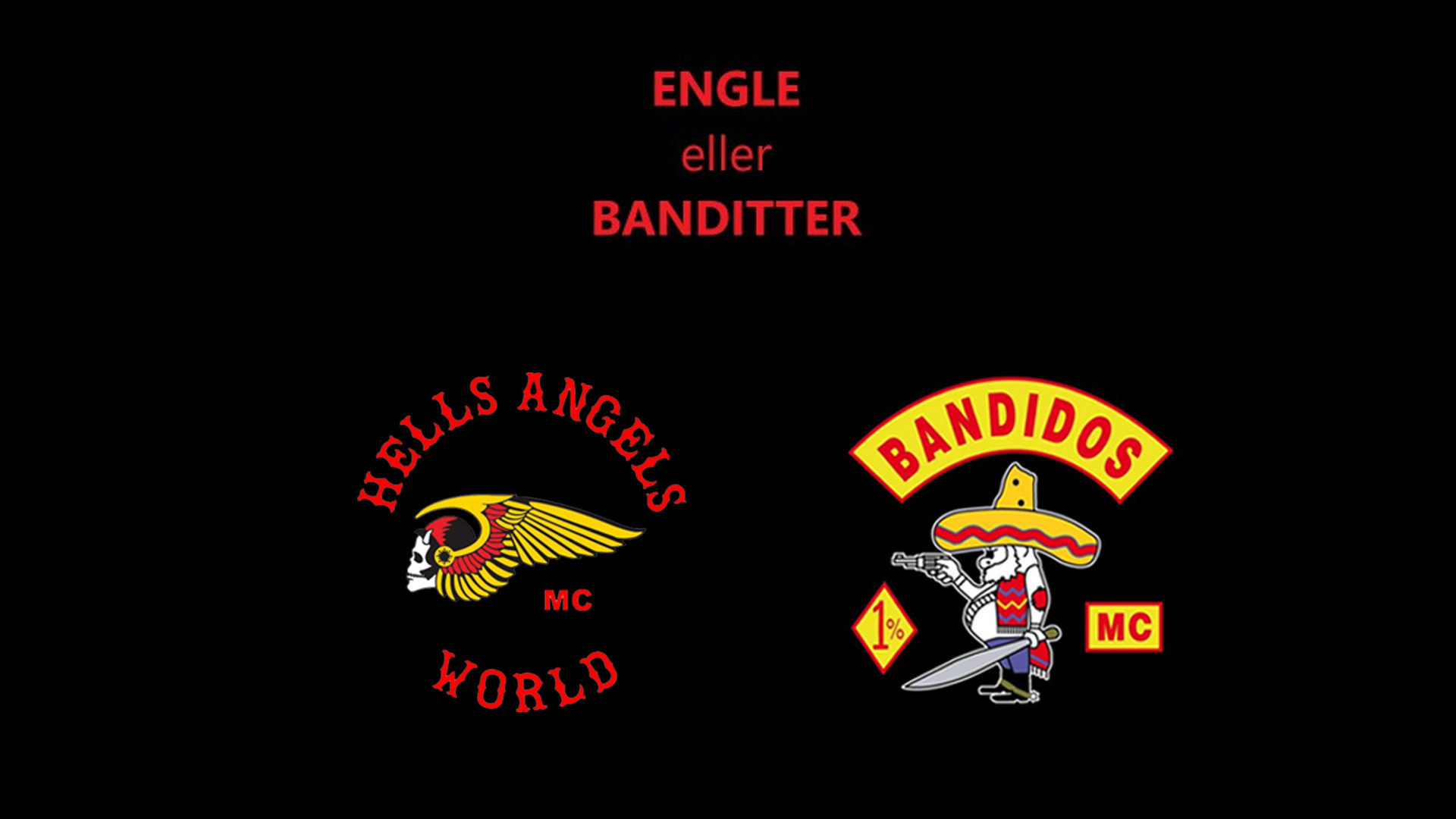 Backdrop for Engle eller banditter