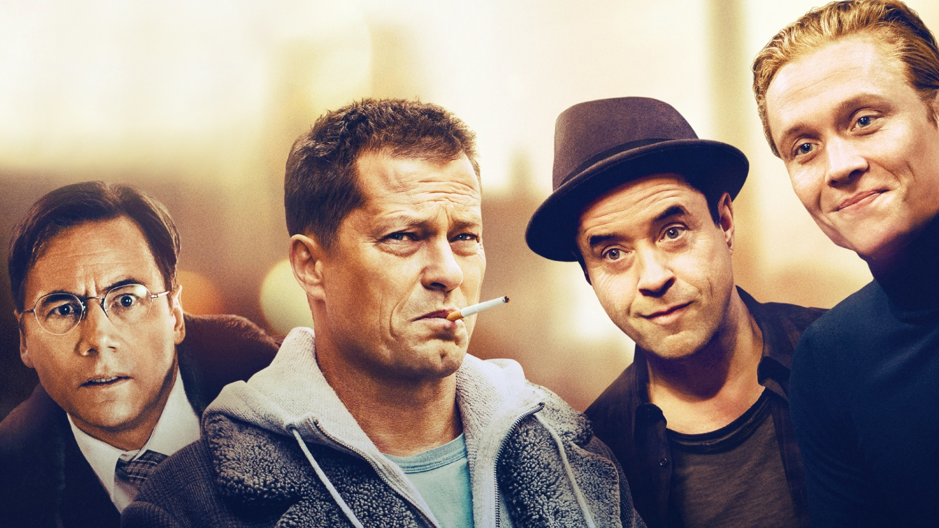 Backdrop for Four Against the Bank