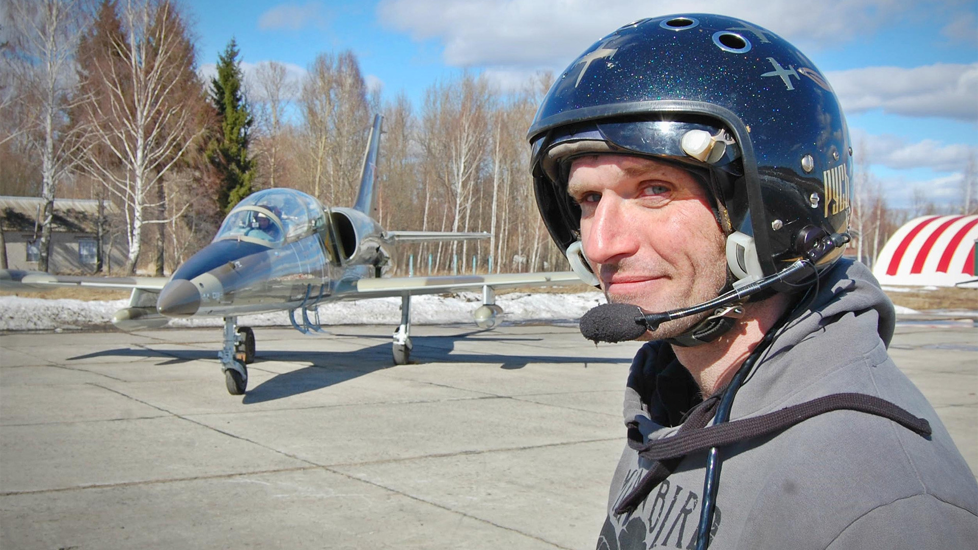 Backdrop for Our Guy in Russia