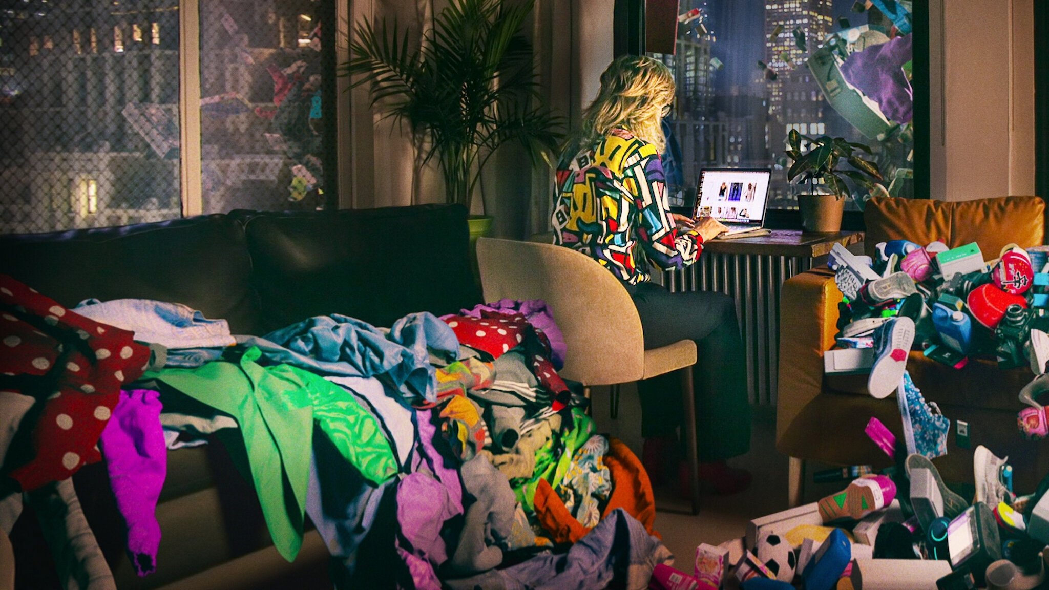 Backdrop for Buy Now! The Shopping Conspiracy