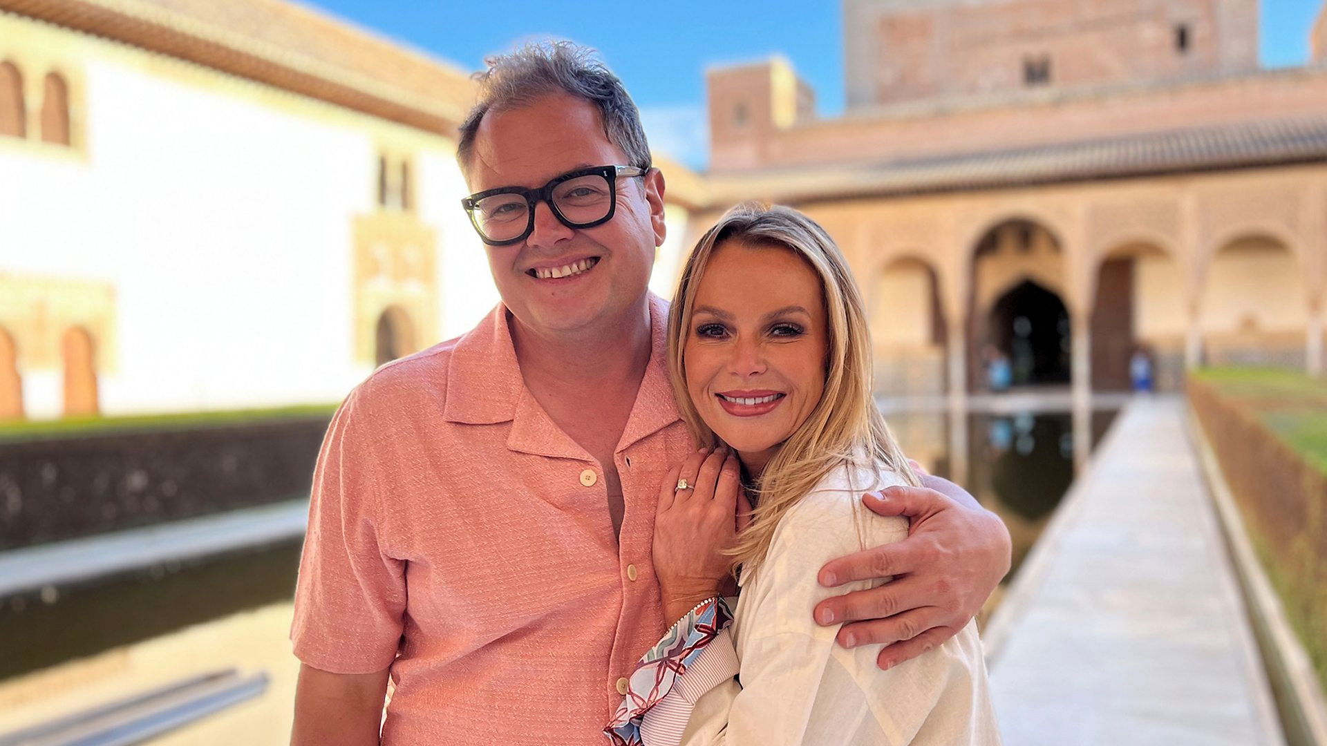 Backdrop for Amanda & Alan's Greek Job