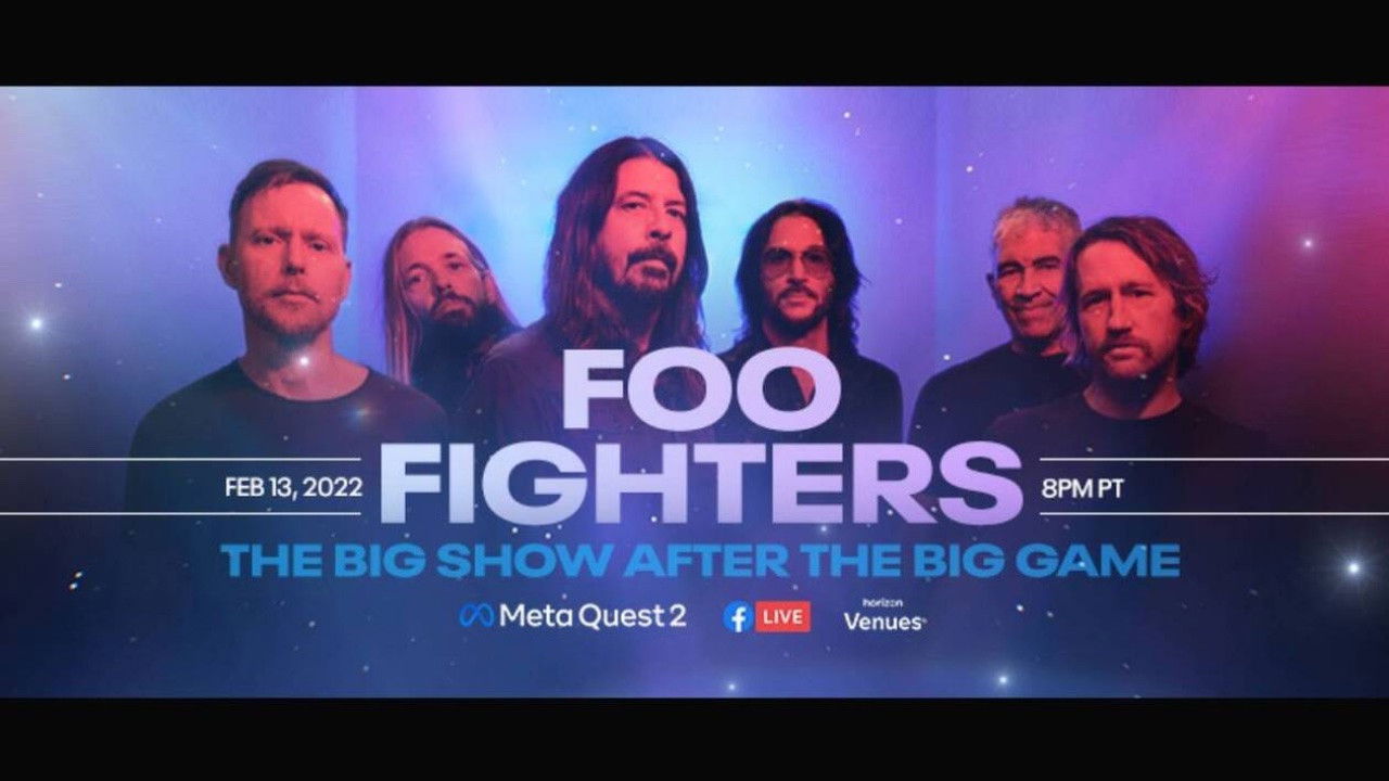 Backdrop for Foo Fighters-Superbowl LVI Aftershow in Virtual Reality