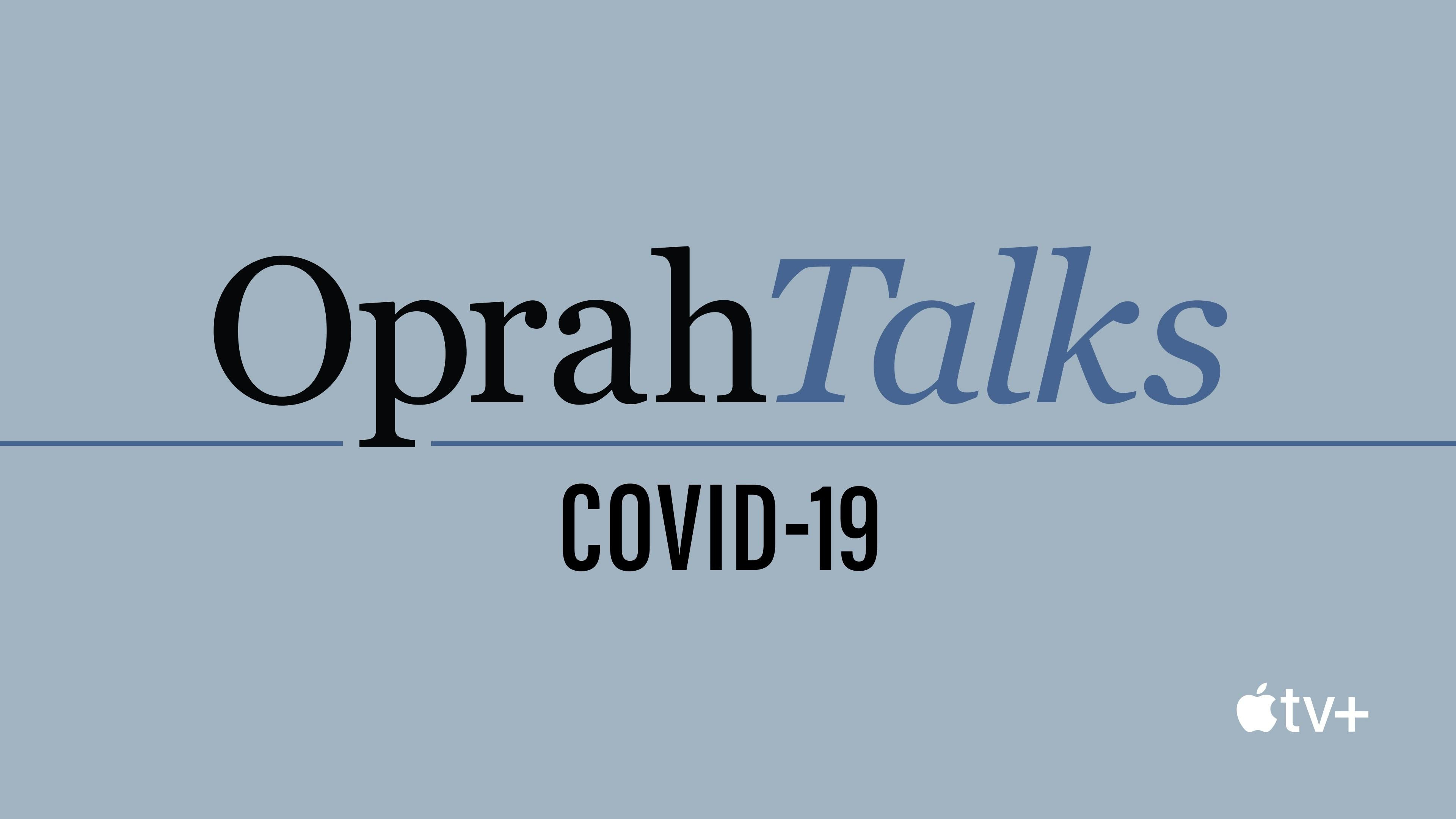 Backdrop for Oprah Talks COVID-19