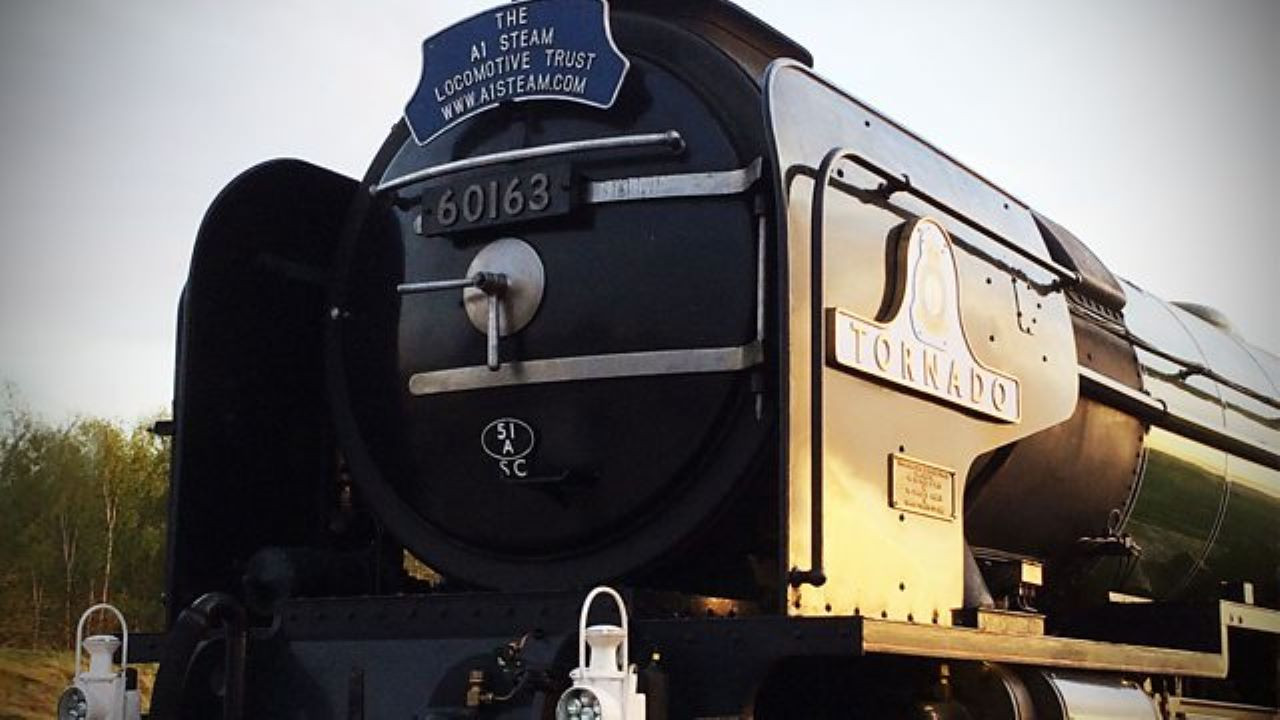 Backdrop for Tornado The 100mph Steam Engine