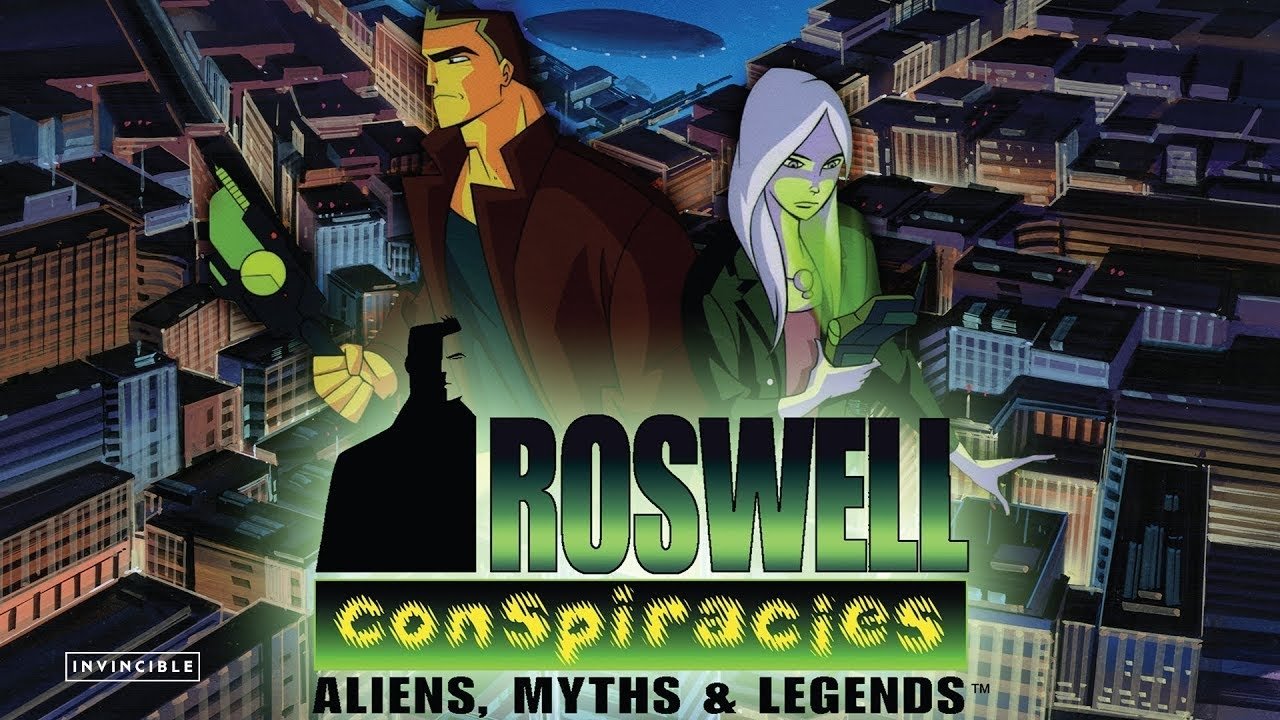 Backdrop for Roswell Conspiracies: Aliens, Myths and Legends
