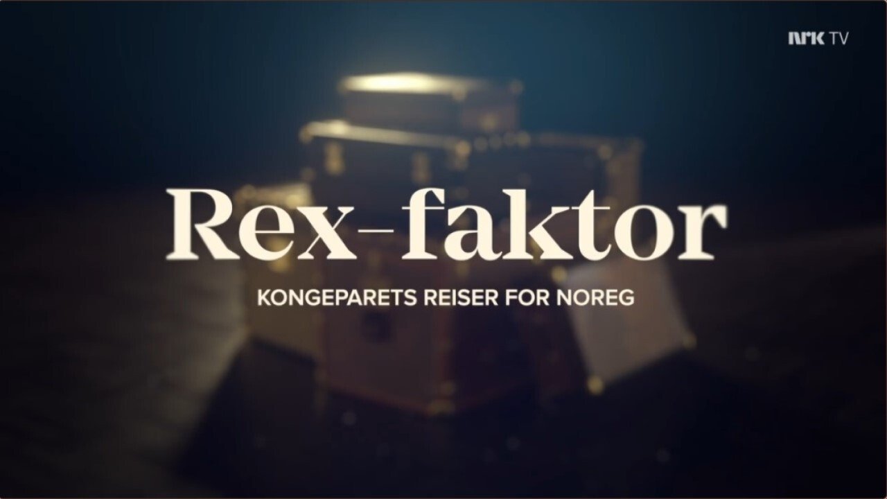 Backdrop for Rex-faktor - Kongeparets reiser for Norge