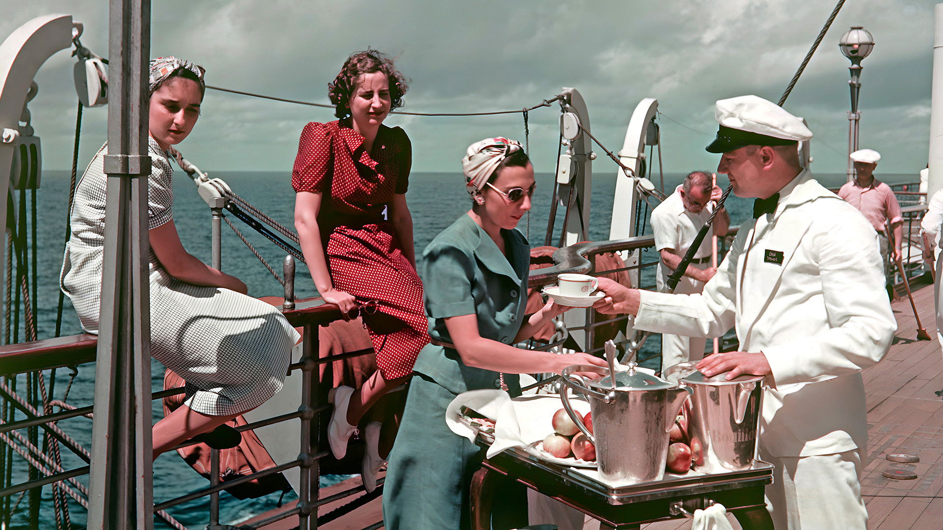 Backdrop for Around the world 100 years ago