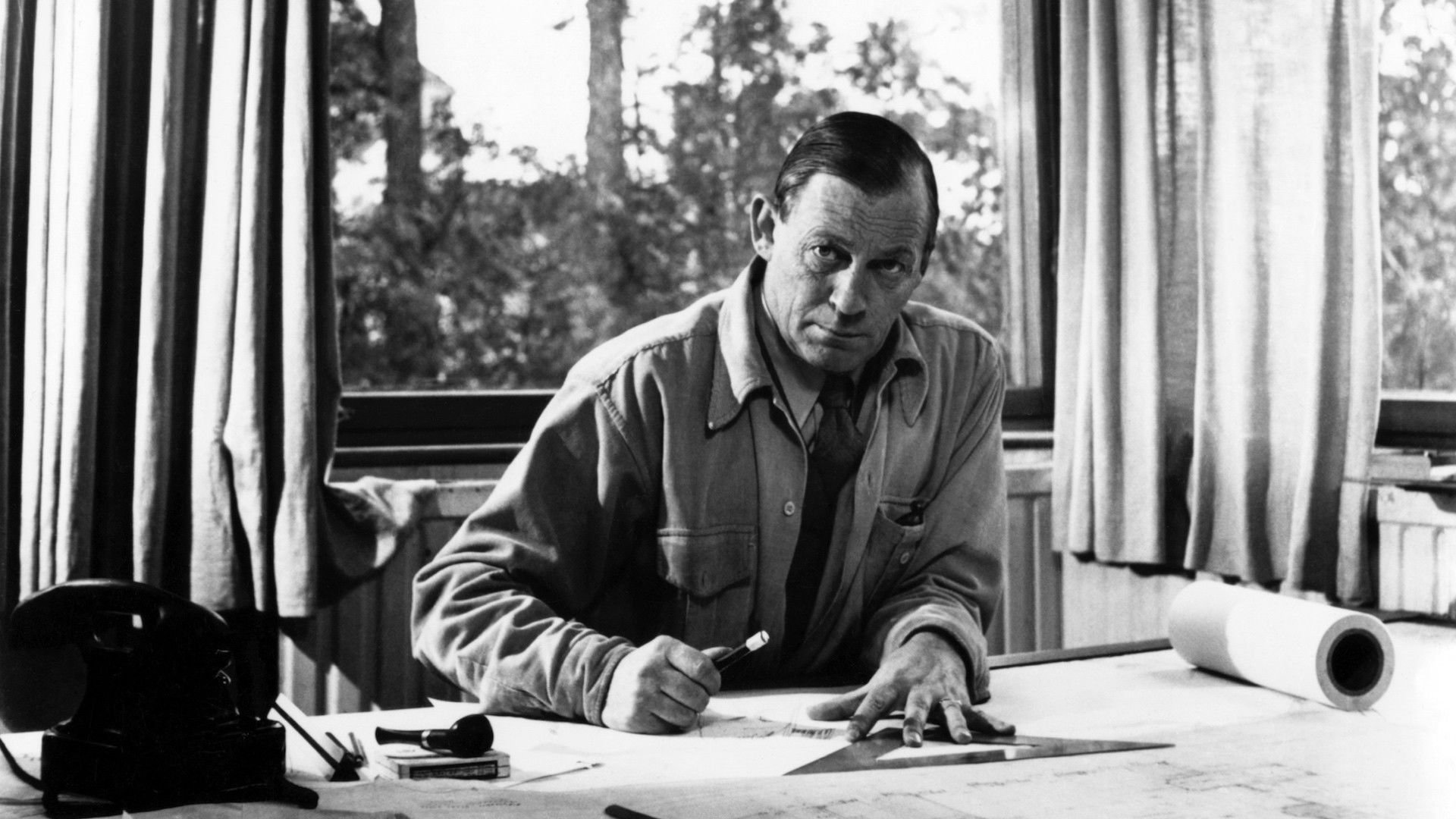Backdrop for Alvar Aalto: Technology and Nature