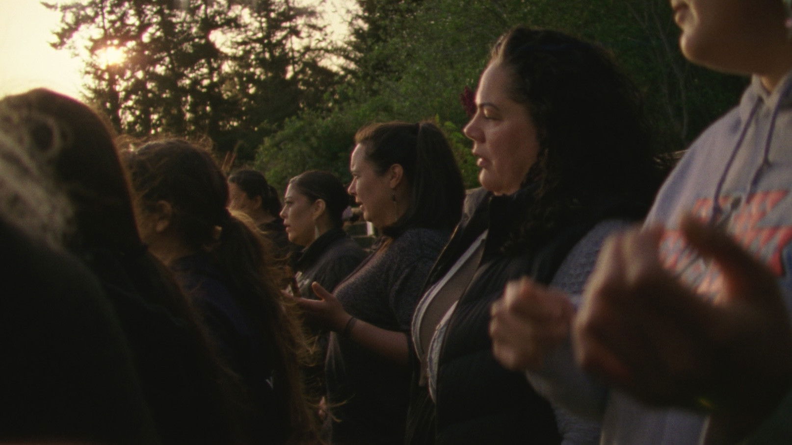 Backdrop for Long Line of Ladies