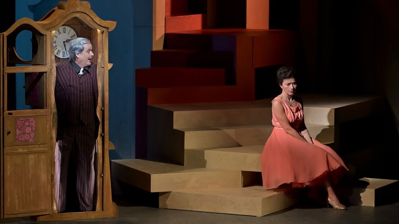 Backdrop for L'heure espagnole & Pulcinella