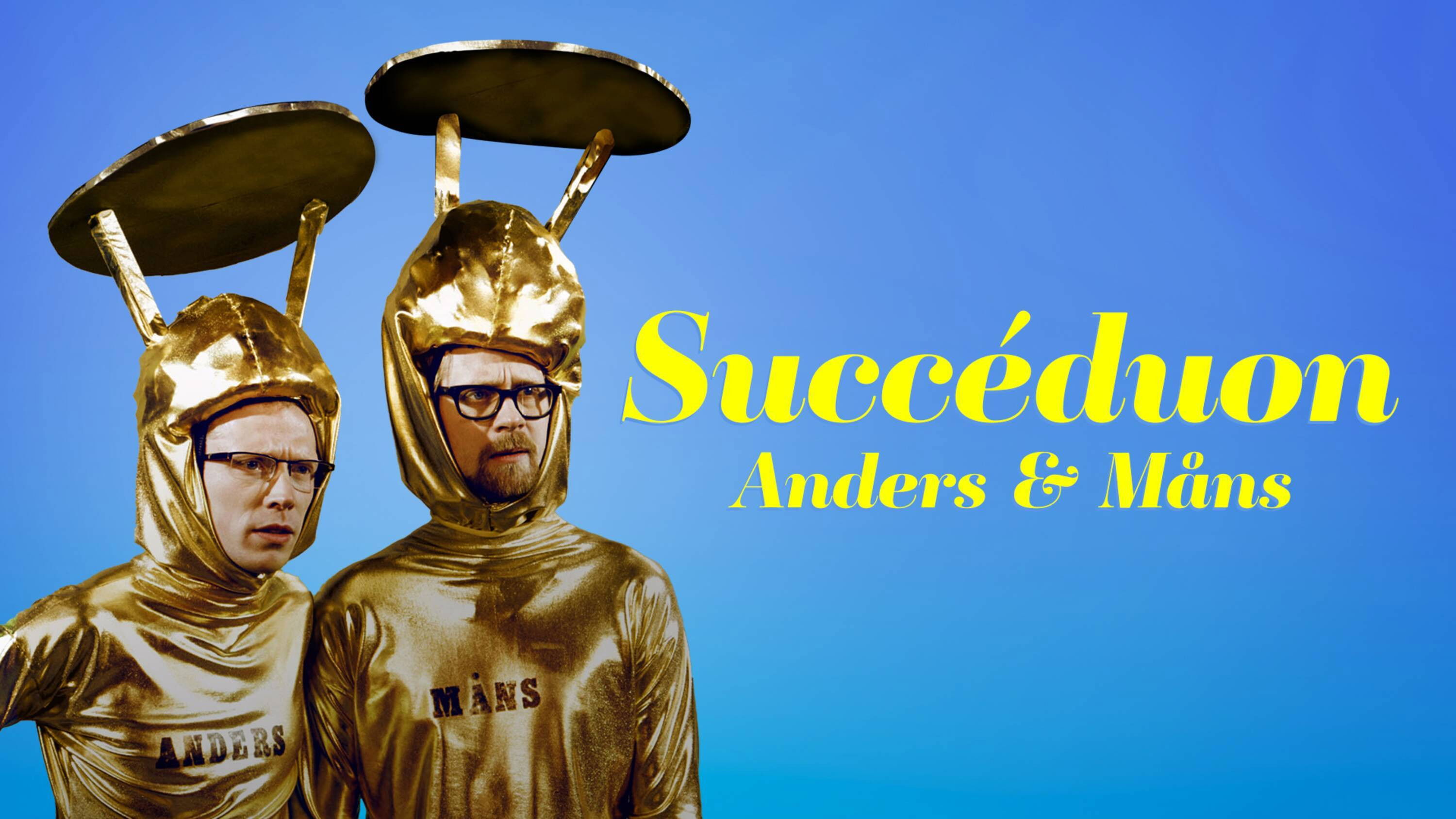 Backdrop for Succéduon med Anders och Måns