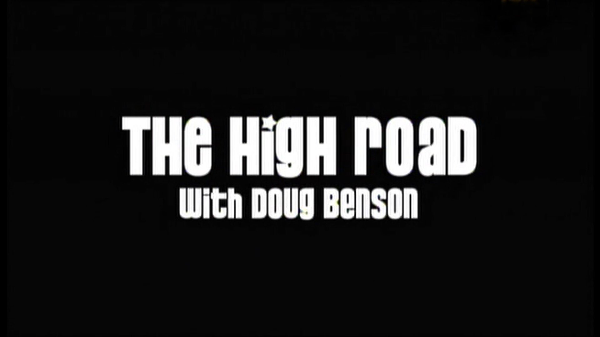 Backdrop for The High Road with Doug Benson