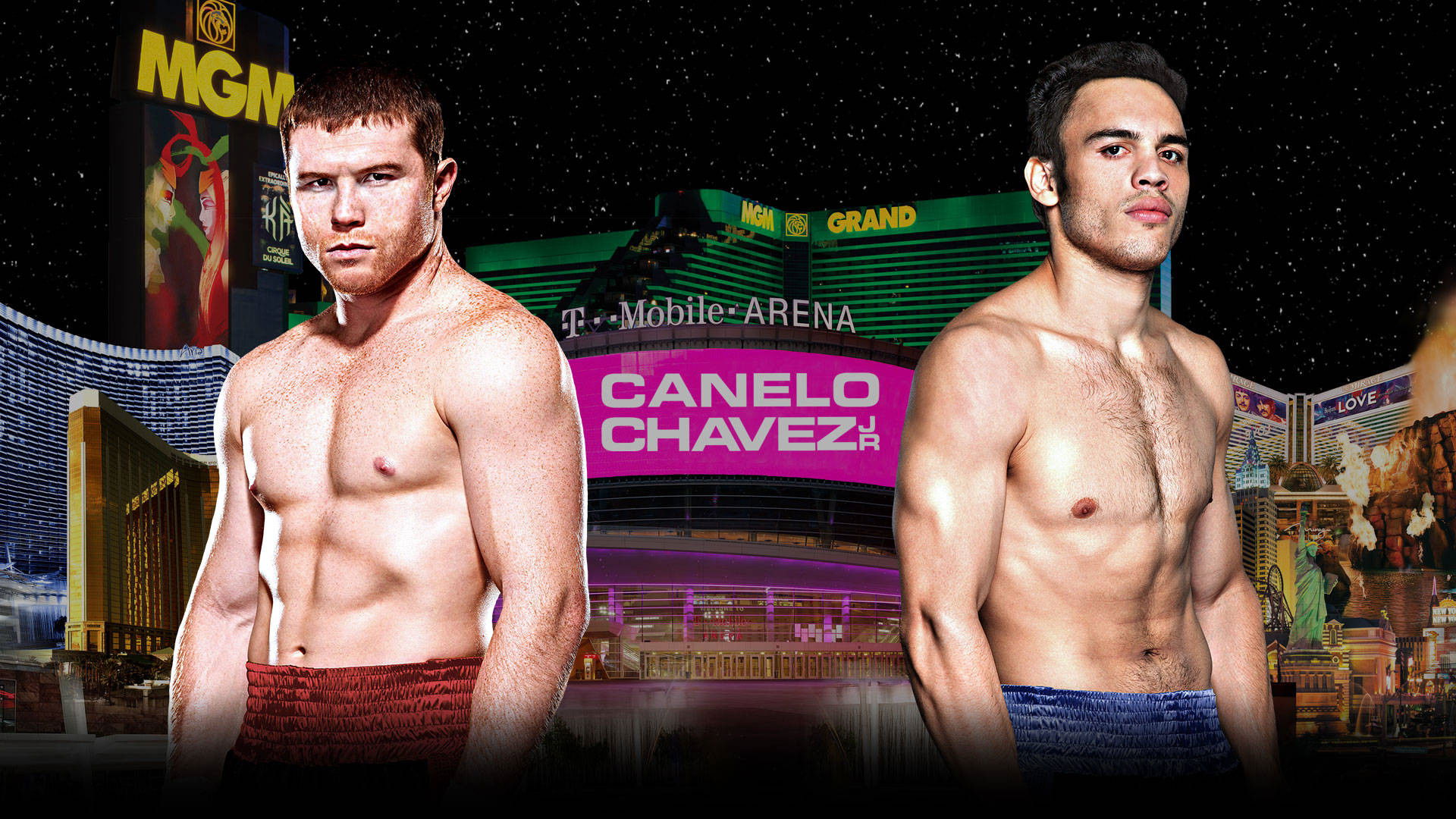 Backdrop for Canelo Alvarez vs. Julio Cesar Chavez Jr.