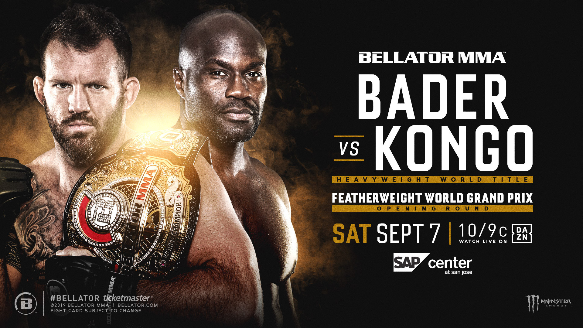 Backdrop for Bellator 226: Bader vs. Kongo