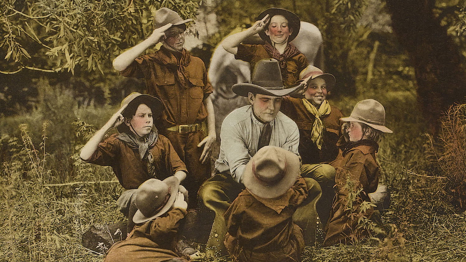 Backdrop for The Flying Horseman