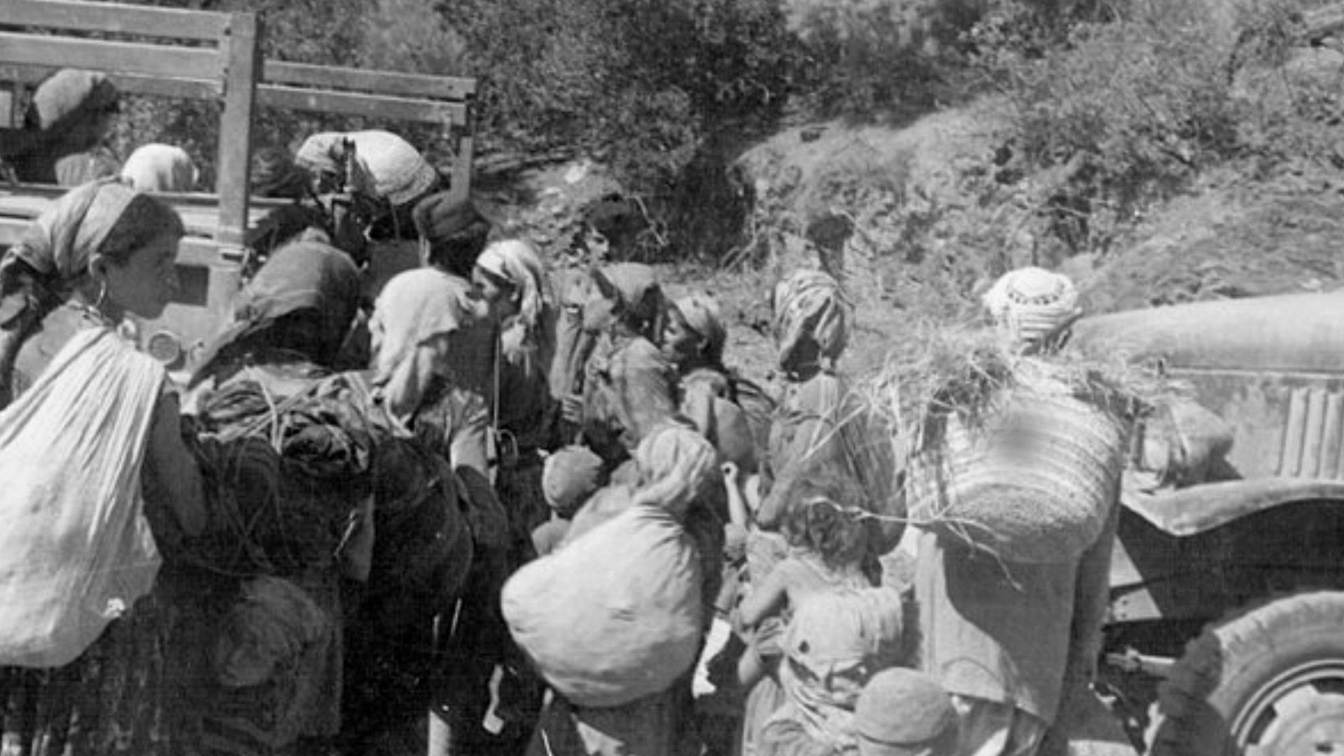 Backdrop for Algerian Refugees