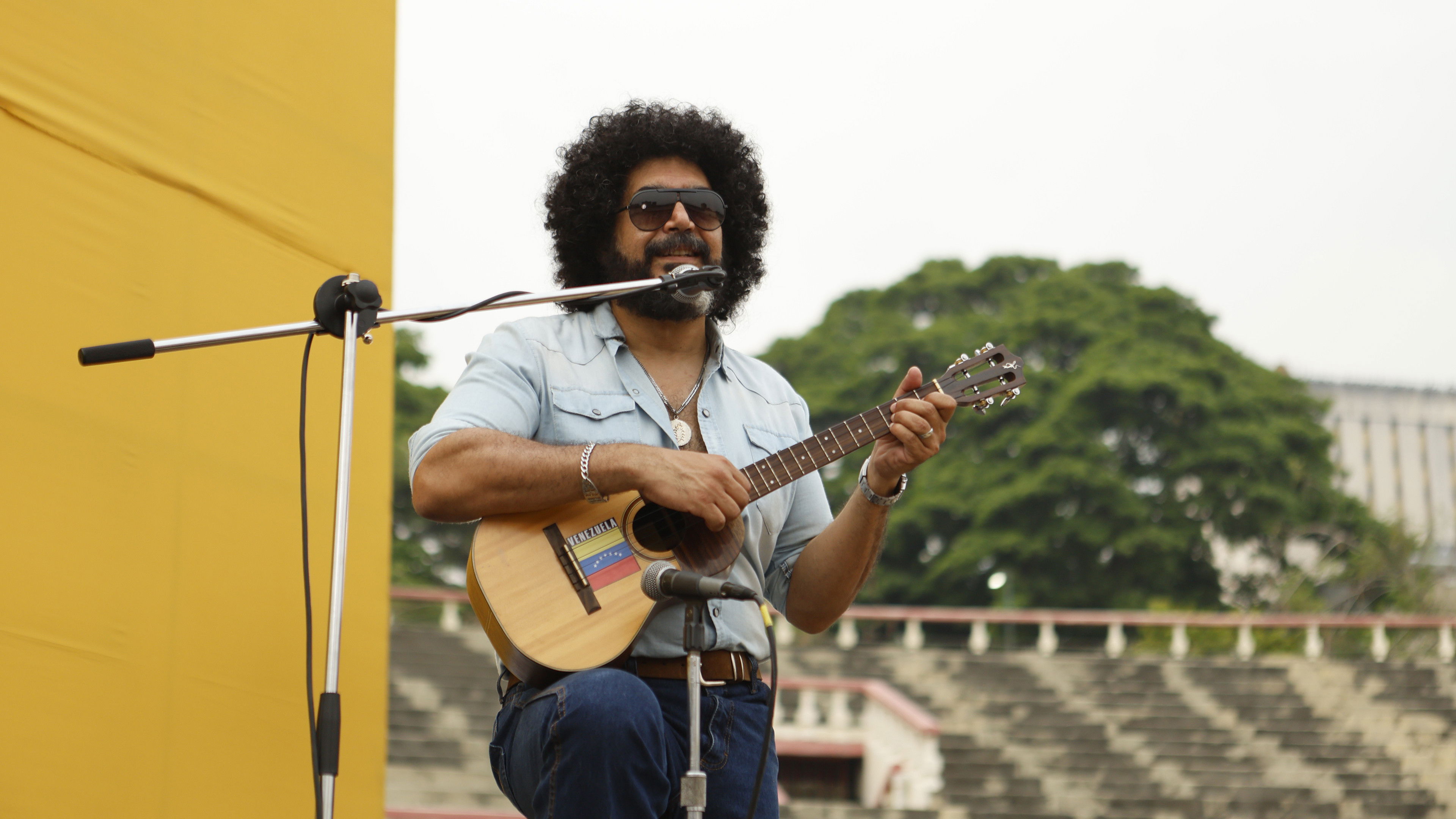 Backdrop for Alí Primera