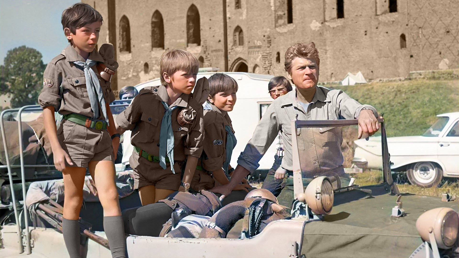 Backdrop for Samochodzik and Knights Templar