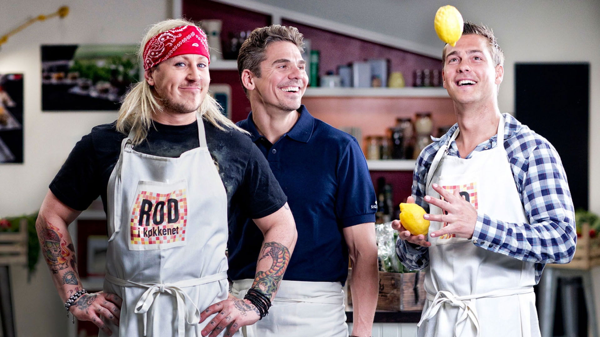 Backdrop for Rod i køkkenet